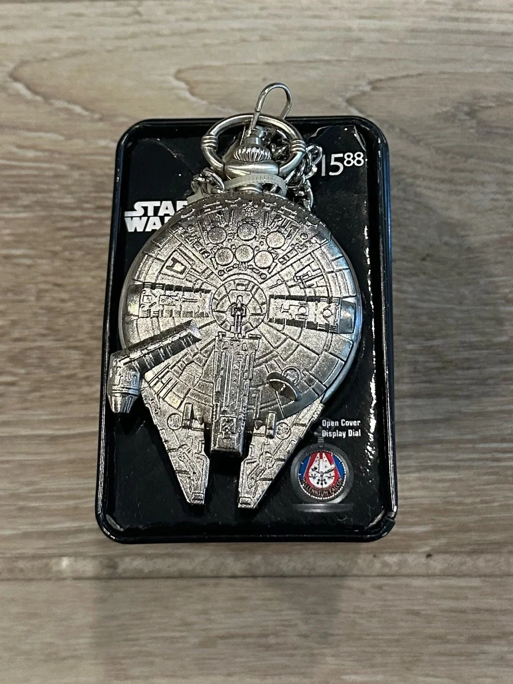 VTG Star Wars “Millennium Falcon” Stainless Steel Deluxe Pocket Watch